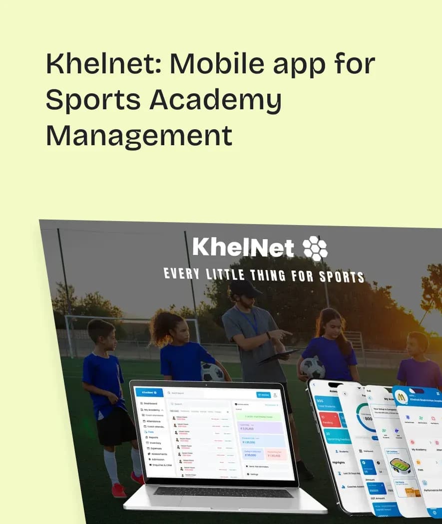 Khelnet: Mobile app for Sports Academy Management
