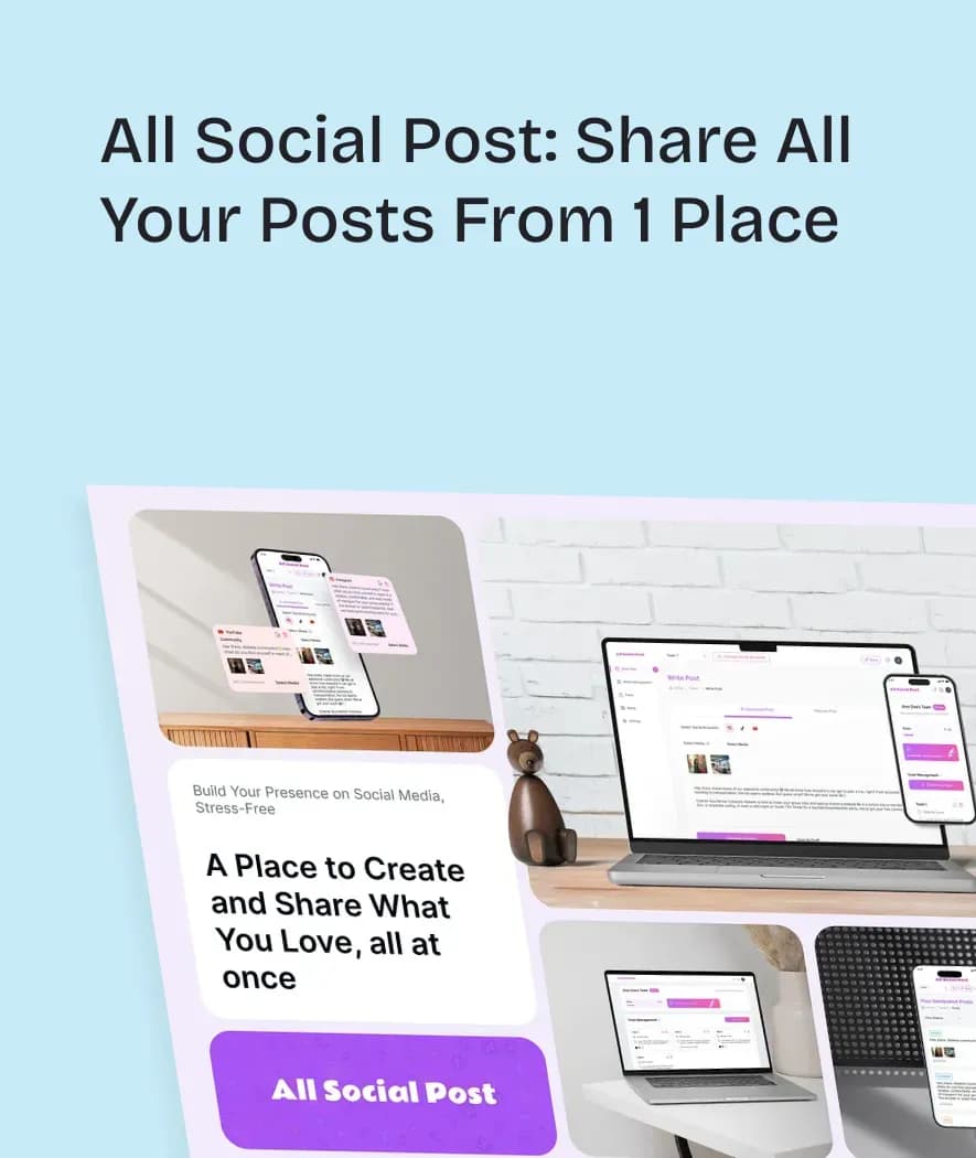 All Social Post: Share All Your Posts From 1 Place