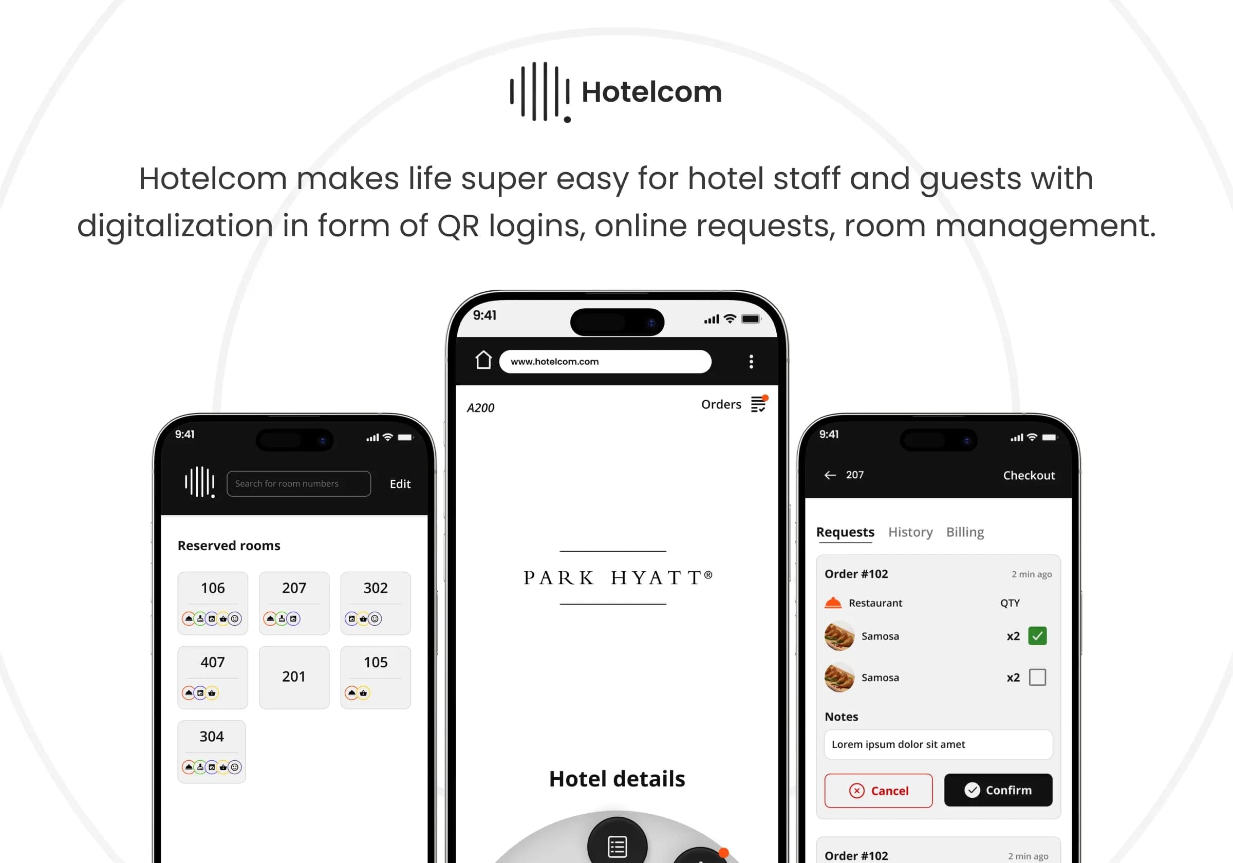 Hotelcom service page - caseStudy