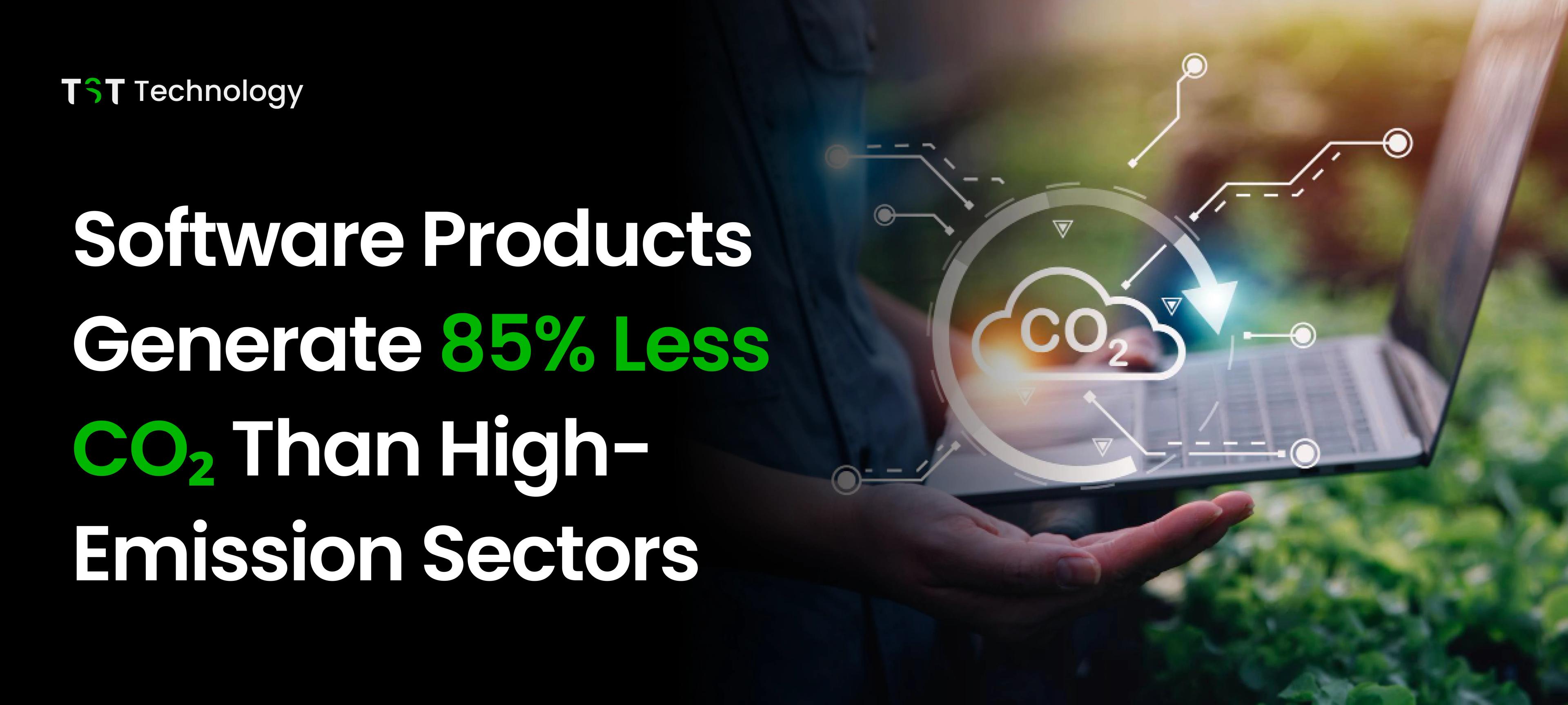 Software Products Generate 85% Less CO₂
