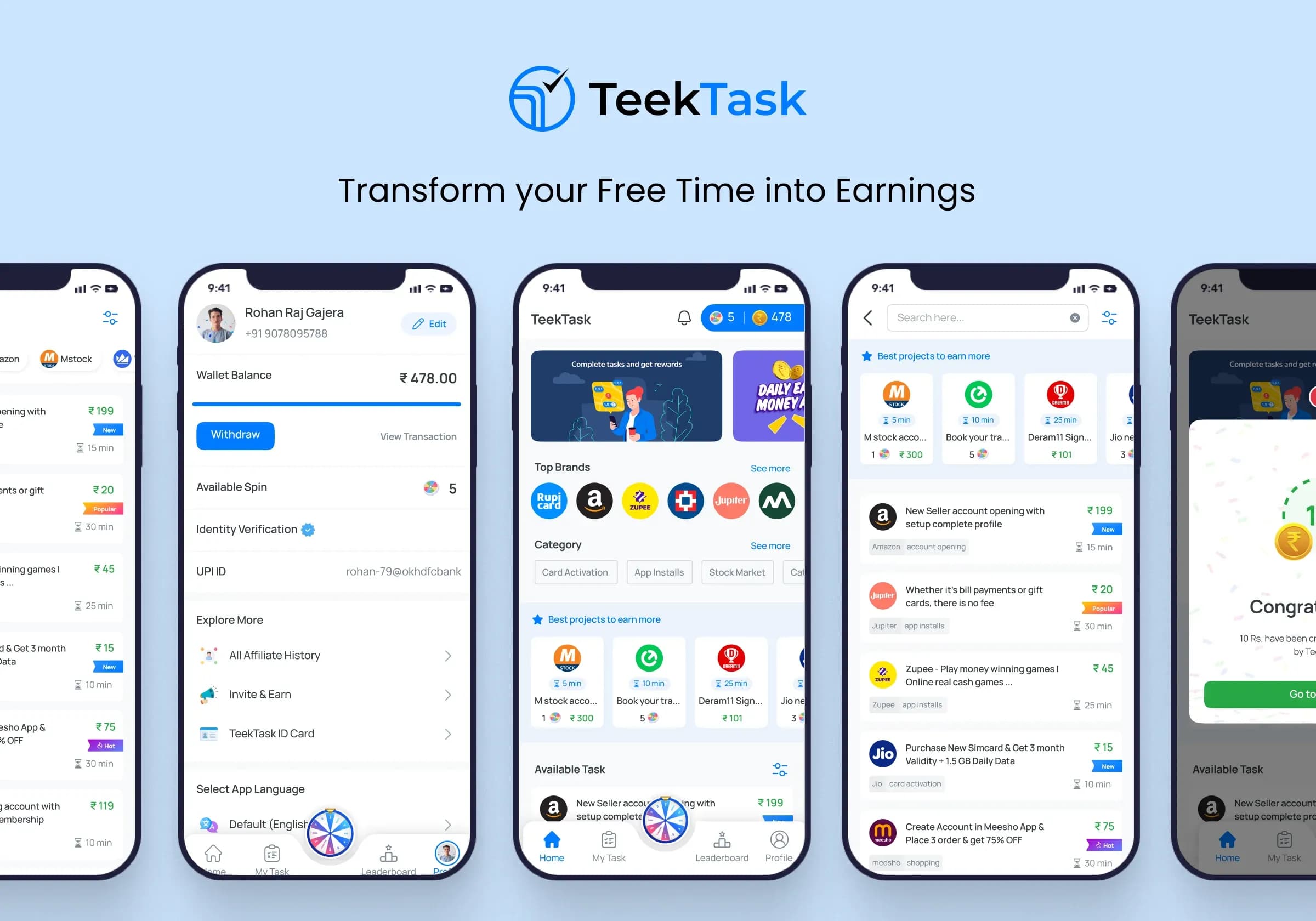 TeekTask service page - caseStudy