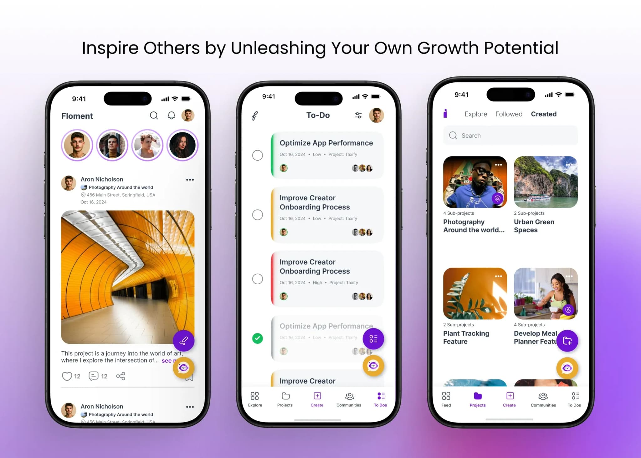 Floment service page - work Section