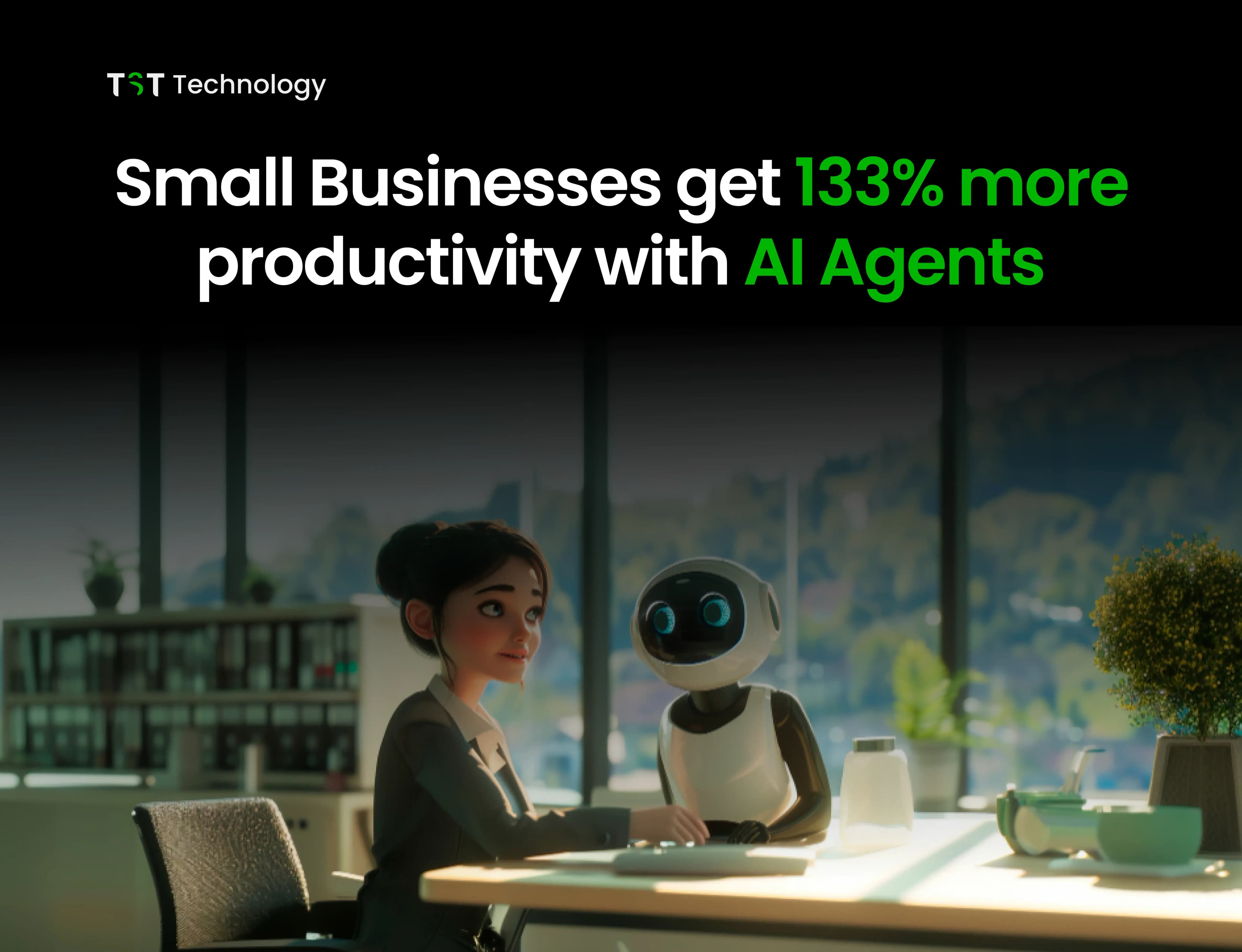 Small Businesses get 133% more productivity with AI Agents