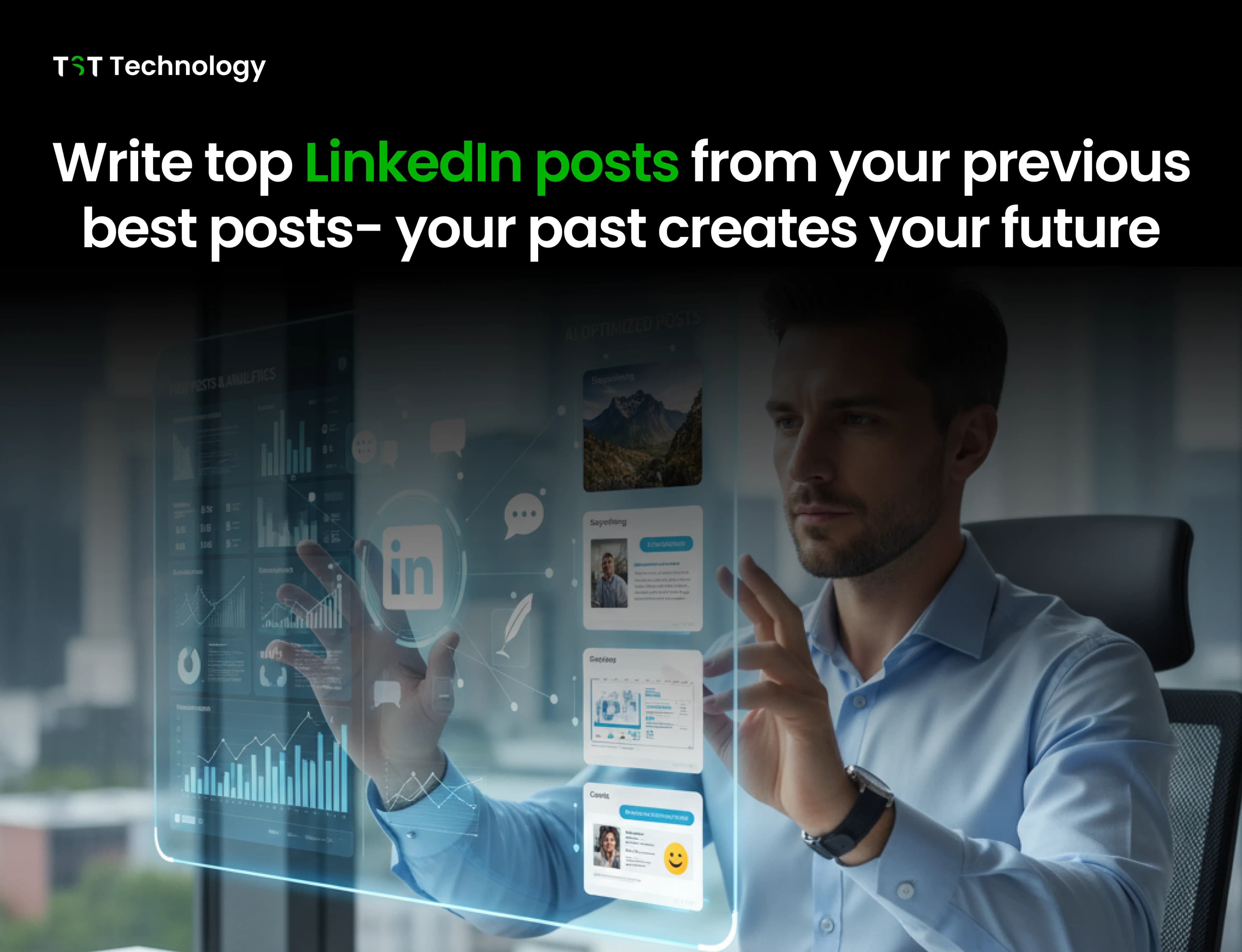 Write top LinkedIn posts from your previous best posts- your past creates your future